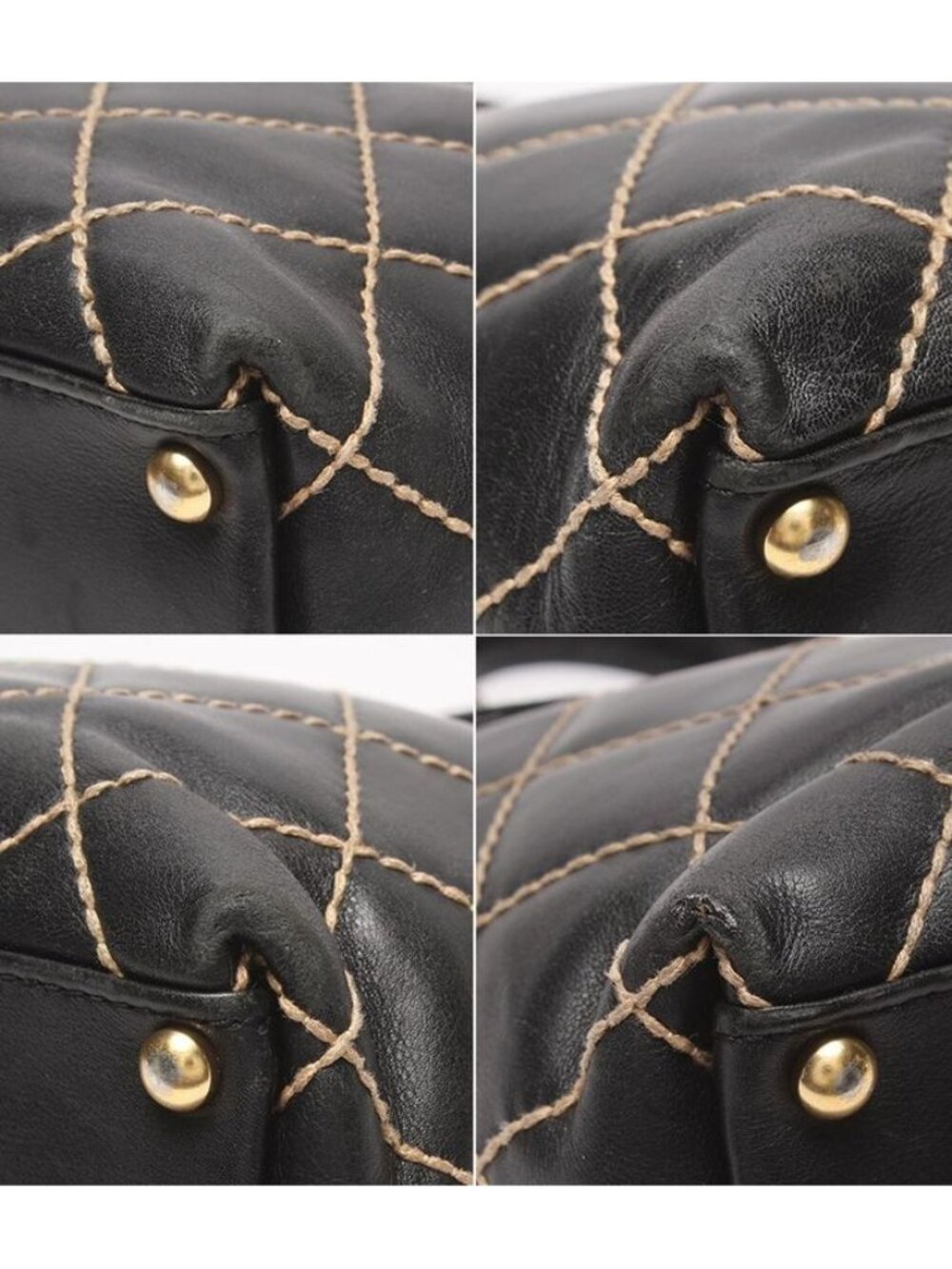 Chanel Tote Gold Wild Stitch CC Logo - Picture 5 of 10